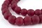 The Bead Chest African Recycled Glass Beads – Handmade in Ghana – Red 14mm Strand for Jewelry Making, Crafts, and Home Decor I Approximately 45 Beads
